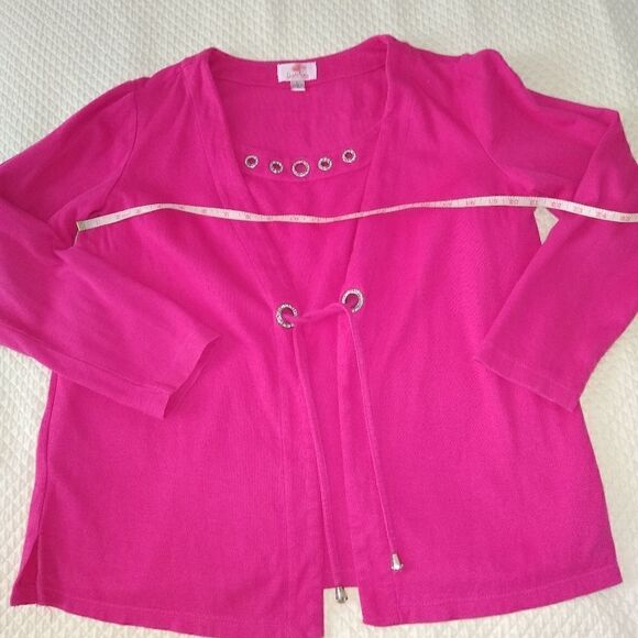 Quaker Factory L pink sweater set - Picture 5 of 11